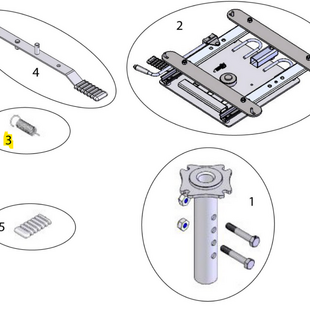 Sterling elite II plus / Elite2: Stoel; ontgrendelings veer - Tweedehands