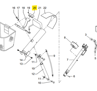 Mandhouder kunststof Trophy 6 - Tweedehands