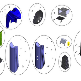 Elite 2: Nose cone Top cover - Tweedehands