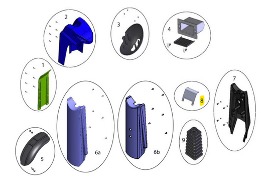 Sterling Elite II Elite 2: Nose cone Top cover - Tweedehands
