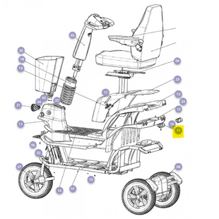 Rem / achterlicht rood t.b.v. achterkap Mezzo 3 - Tweedehands