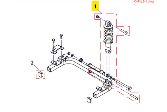 Orion Schokbreker achter Orion - Tweedehands