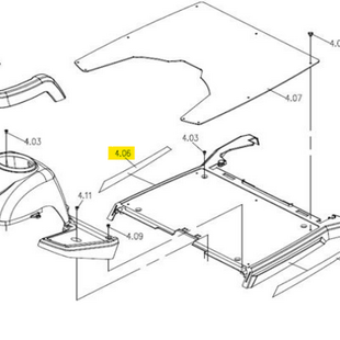 Voetplateau grijs Galaxy II - Tweedehands