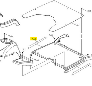 Voetplateau grijs Galaxy II - Tweedehands