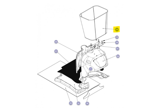 Solo TS Boodschappenmand voorzijde zwart Solo TS - Tweedehands