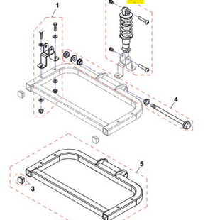 Comet schokbreker achter cpl 350lbs - Tweedehands