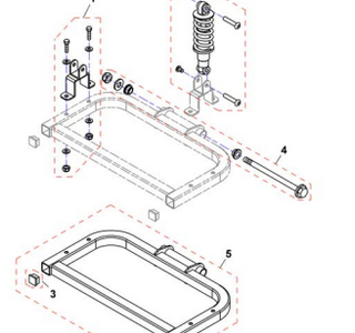 Comet schokbreker achter cpl 350lbs - Tweedehands