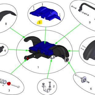 Sterling elite II plus / Elite2: Bekapping tbv tranxaxle - Tweedehands