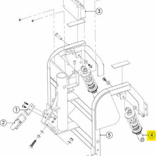 Schokbreker achterzijde Fortress Calypso   - Tweedehands