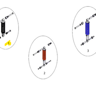 Sterling elite II plus / Elite2: Achterframe: Veer achter XS2 - Tweedehands