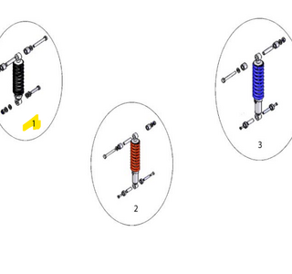 Sterling elite II plus / Elite2: Achterframe: Veer achter XS2 - Tweedehands