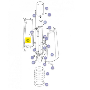 Voorvork compleet Galaxy Plus - Tweedehands