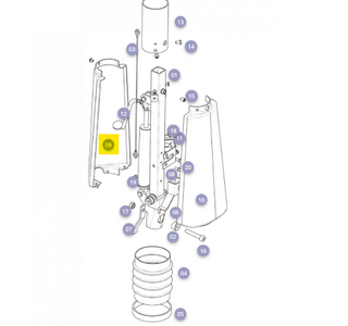 Voorvork compleet Galaxy Plus - Tweedehands
