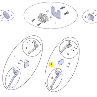 Sterling elite II plus / Elite2: Stuurkolom:bedienings set links - Tweedehands