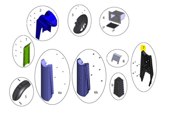 Sterling Elite II Sterling elite II plus / Elite2: Stuurachterkap - Tweedehands