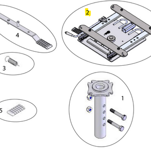 Sterling elite II plus / Elite2: Stoel; Stoelplaat - Tweedehands