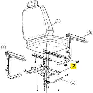 Stoelframe Captain seat Fortress Calypso   - Tweedehands