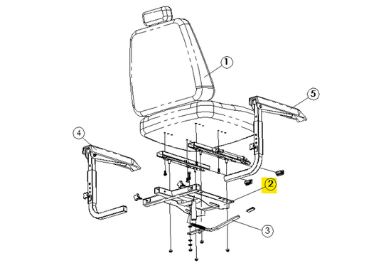 Fortress Calypso Stoelframe Captain seat Fortress Calypso   - Tweedehands