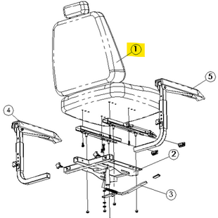 Captain Seat met hoofdsteun Fortress Calypso  - Tweedehands