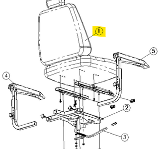 Captain Seat met hoofdsteun Fortress Calypso  - Tweedehands