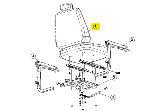 Fortress Calypso Captain Seat met hoofdsteun Fortress Calypso  - Tweedehands