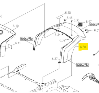 Achterkap compleet, Salt White Galaxy plus - Tweedehands