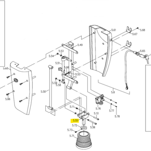 Frame tbv stuurkolomverstelling Galaxy II / Entice - Tweedehands