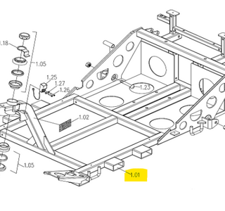 Voorframe Galaxy II - Tweedehands