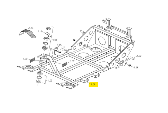 Excel Galaxy II Voorframe Galaxy II - Tweedehands