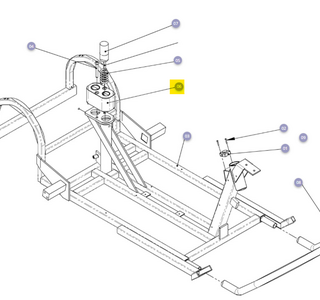 Stoelgeleidingsnok inclusief inslagbussen compleet Mezzo 3 - Tweedehands