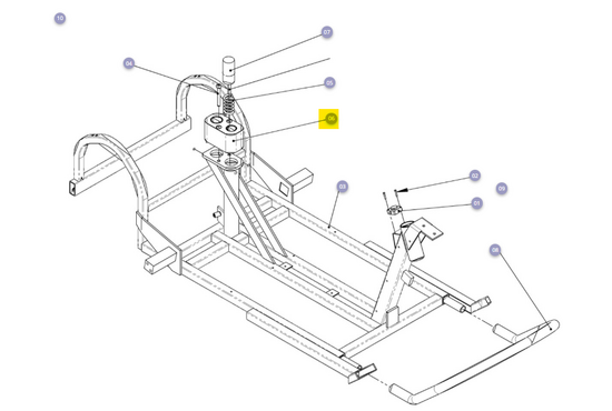 Mezzo 3 Stoelgeleidingsnok inclusief inslagbussen compleet Mezzo 3 - Tweedehands