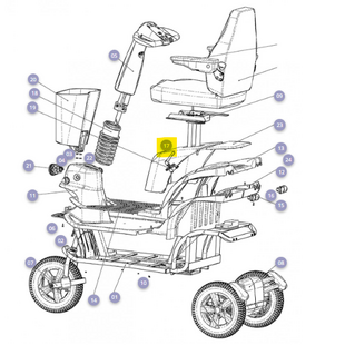 Accudeksel zilvergrijs Mezzo 3 - Tweedehands
