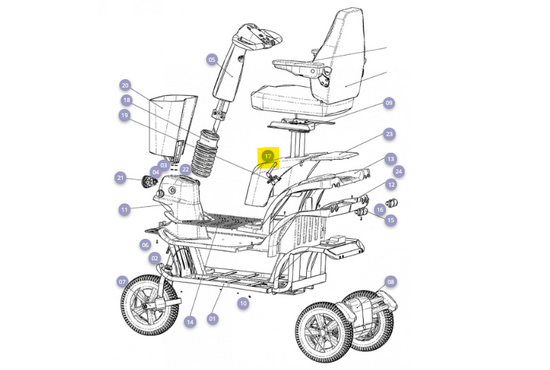Mezzo 3 Accudeksel zilvergrijs Mezzo 3 - Tweedehands