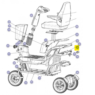 Achterkap onderzijde compleet (modellen jonger dan 1j) Mezzo 3 - Tweedehands