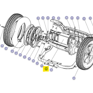 Differentieel compleet 500W Mezzo 3 gereviseerd - Tweedehands