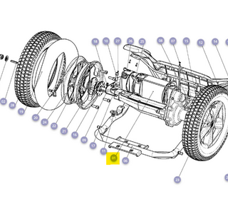 Differentieel compleet 500W Mezzo 3 gereviseerd - Tweedehands