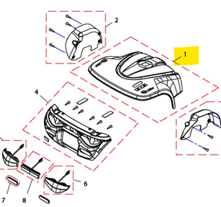 Orion Achterkap kleur Zilver - Tweedehands