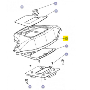 Solo;Dashboard bovenzijde zwart met draagplaat zonder printplaat - Tweedehands