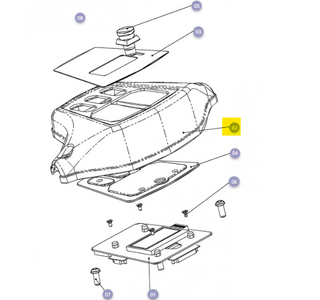 Solo;Dashboard bovenzijde zwart met draagplaat zonder printplaat - Tweedehands