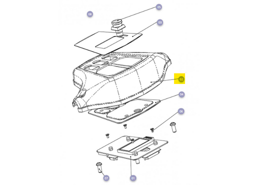 Solo TS Solo;Dashboard bovenzijde zwart met draagplaat zonder printplaat - Tweedehands