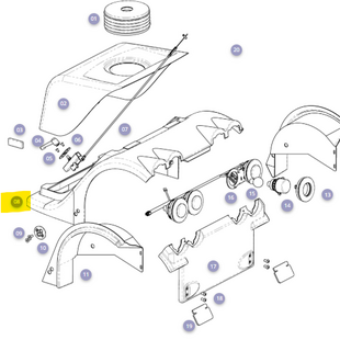 Achterkap zwart Solo TS - Tweedehands