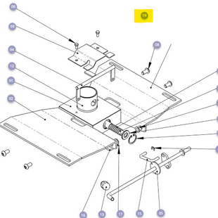 Stoelframe met hendel linker uitvoering Solo TS - Tweedehands
