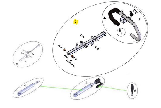 Sterling Elite II Sterling elite II plus / Elite2: Stuurkolom:stuur compleet - Tweedehands