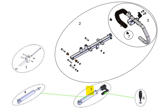 Sterling Elite II Sterling elite II plus / Gasveer hoekverstelling stuur en bedieningshendel elite 2 - Tweedehands