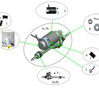 Sterling elite II plus / Elite2: Motor; motorrem compleet - Tweedehands