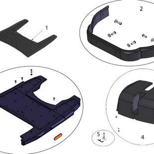 Sterling elite II plus / Elite2: Voet-plateau + bevestiging - Tweedehands