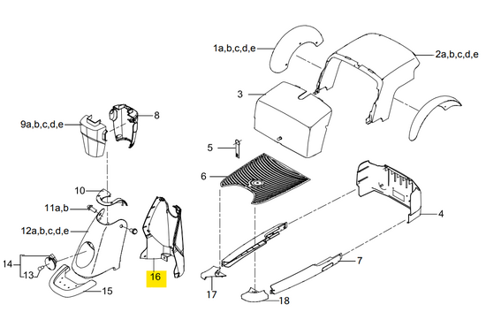 Trophy Achterdeel voorkap Trophy 6 - Tweedehands