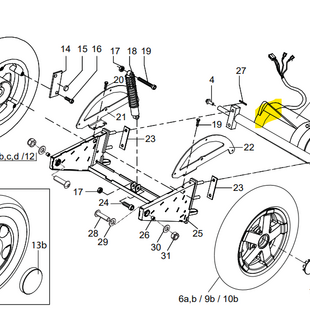 Motorrem compleet t.b.v. Egis Trophy 6 - Tweedehands