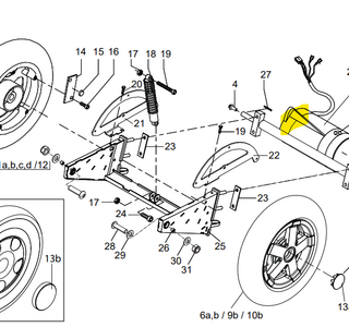 Motorrem compleet t.b.v. Egis Trophy 6 - Tweedehands