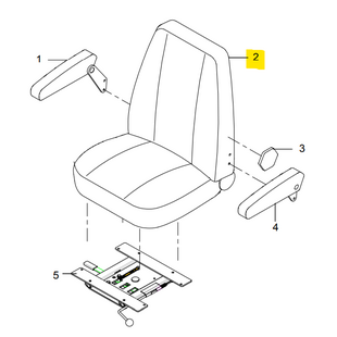 Master Seat met armleggers Winner zonder frame - Tweedehands